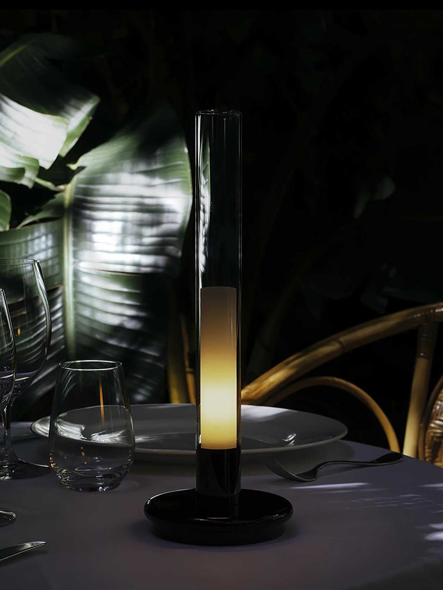 Portable LED Column Table Lamp with Touch Control and Built In Battery