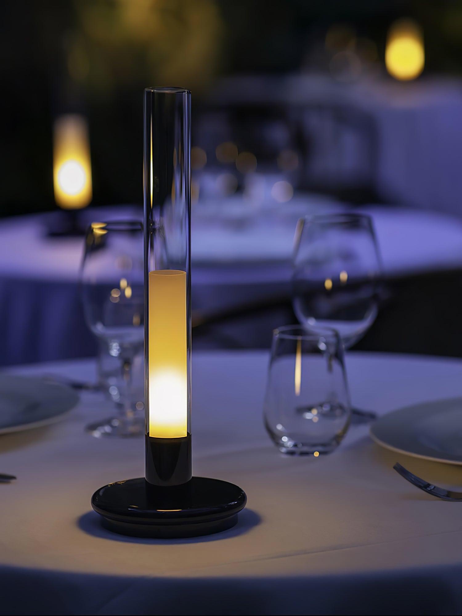 Portable LED Column Table Lamp with Touch Control and Built In Battery