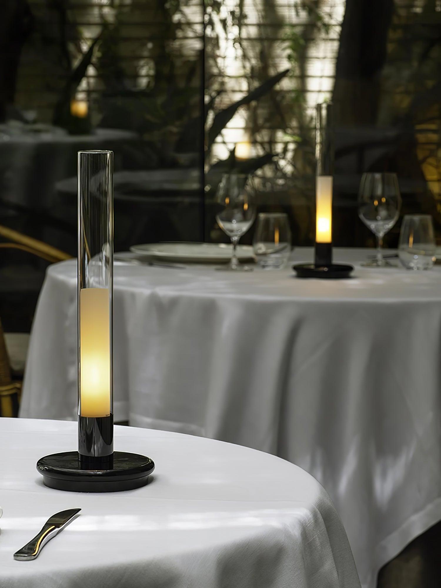 Portable LED Column Table Lamp with Touch Control and Built In Battery