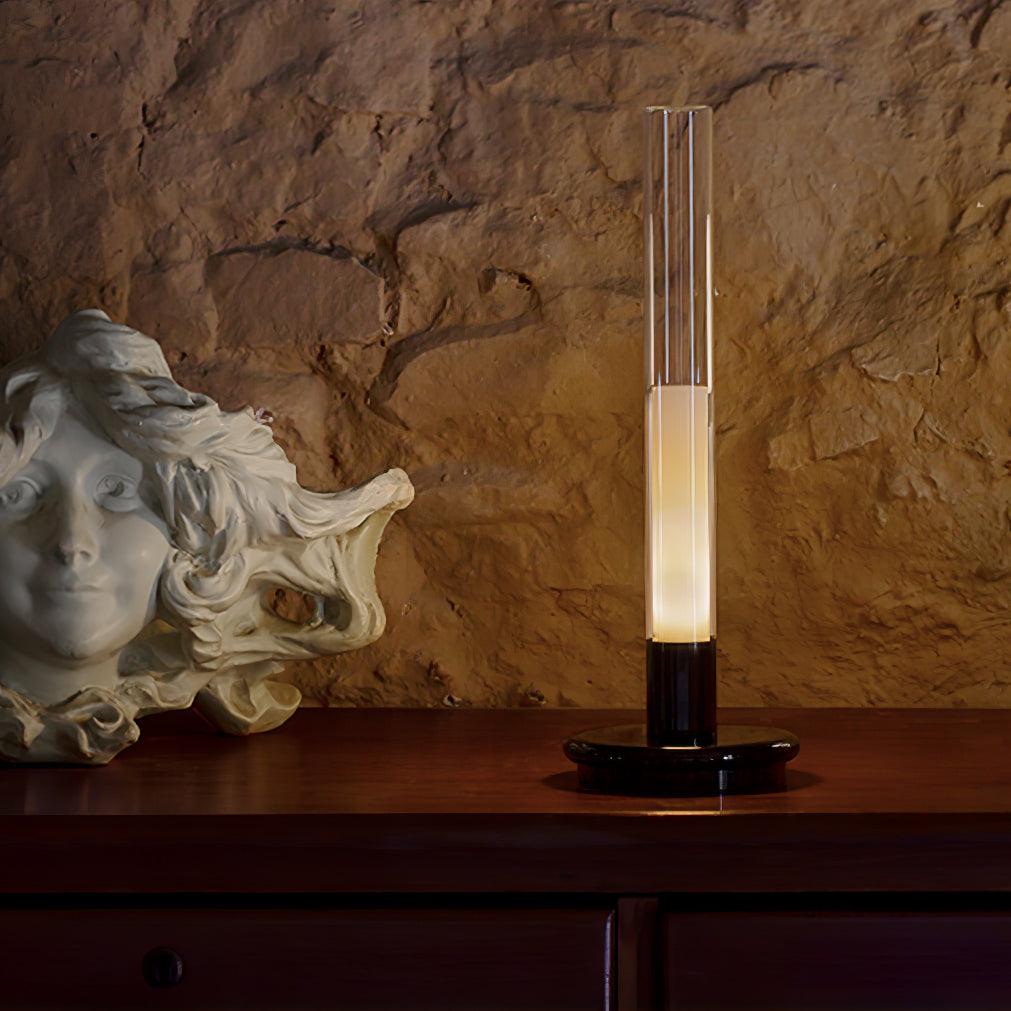 Portable LED Column Table Lamp with Touch Control and Built In Battery