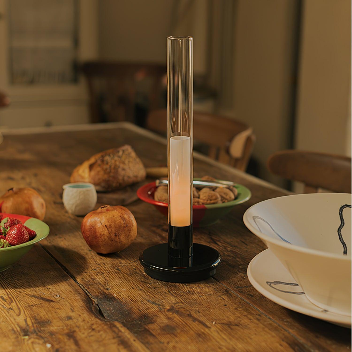 Portable LED Column Table Lamp with Touch Control and Built In Battery
