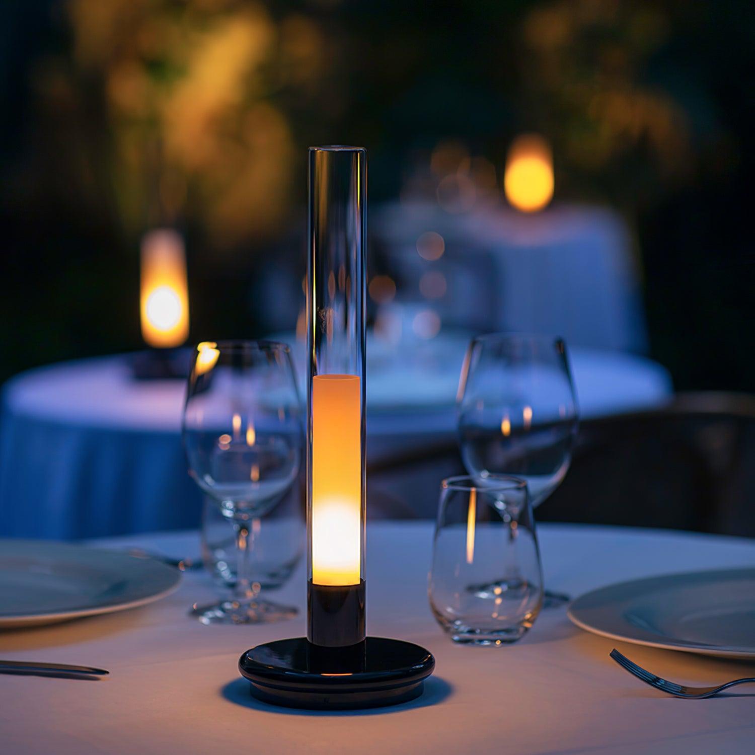 Portable LED Column Table Lamp with Touch Control and Built In Battery