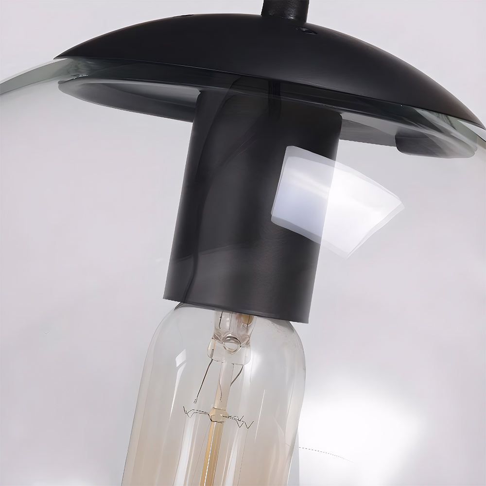 Nordic Round Glass Pendant Light for Kitchen Island and Living Room