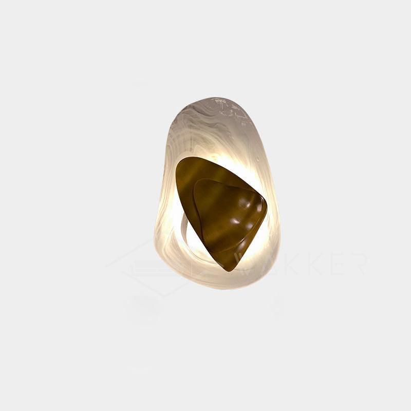 Modern Artistic Black Glass Wall Light for Living Room or Bedroom