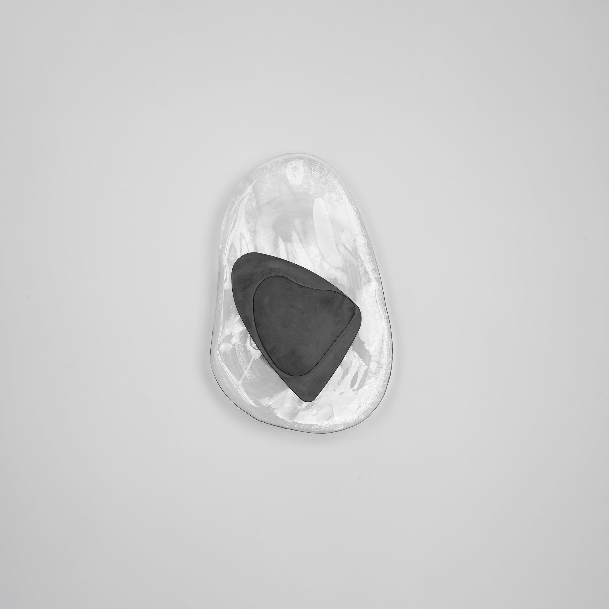 Modern Artistic Black Glass Wall Light for Living Room or Bedroom