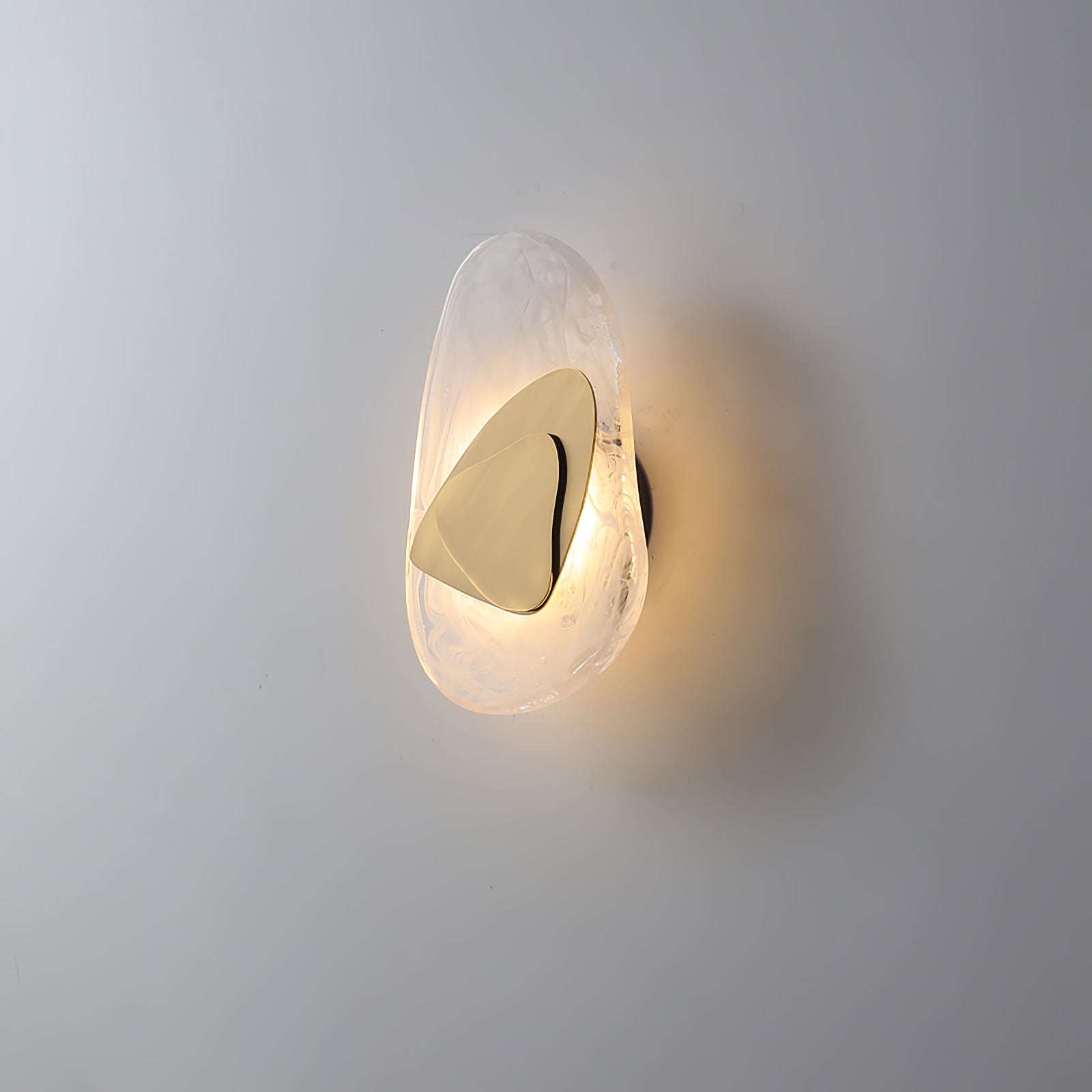 Modern Artistic Black Glass Wall Light for Living Room or Bedroom