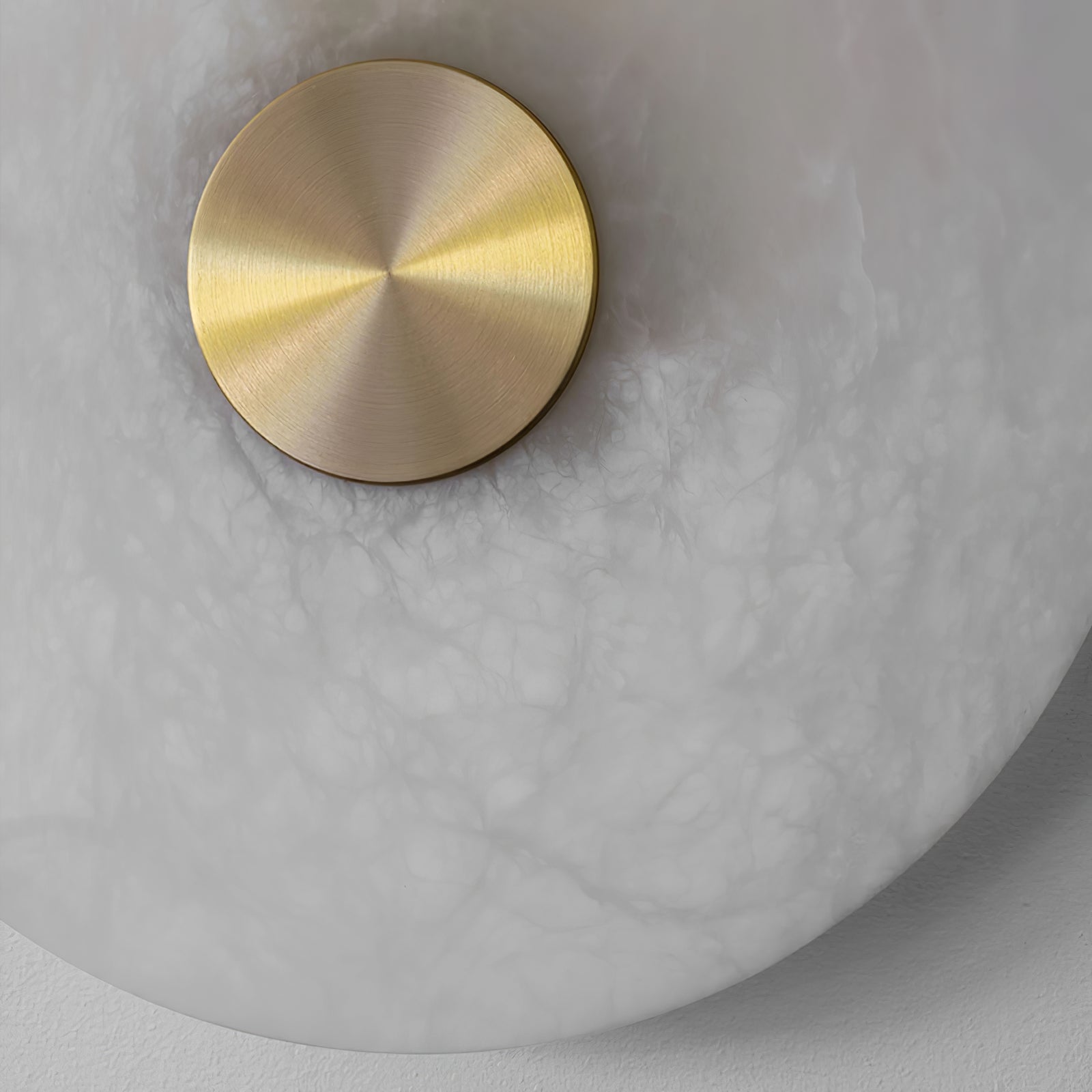Modern Round Alabaster Wall Light for Elegant Interiors
