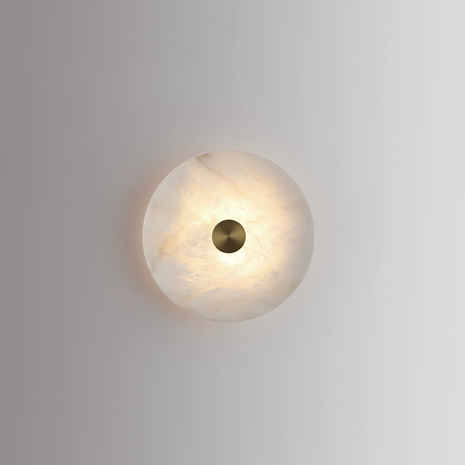 Modern Round Alabaster Wall Light for Elegant Interiors