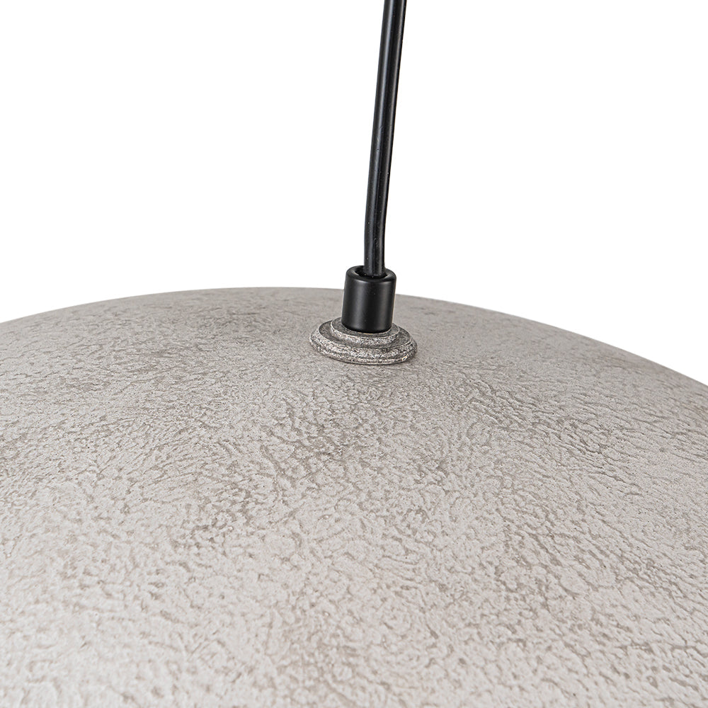 Oversized Dome Metal Pendant Light with Gold Interior