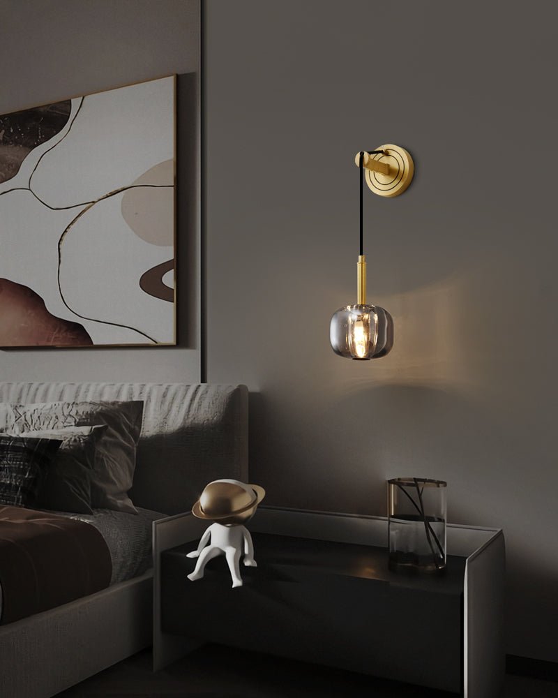 Luxury Brass Crystal Wall Light for Timeless Interior Ambiance