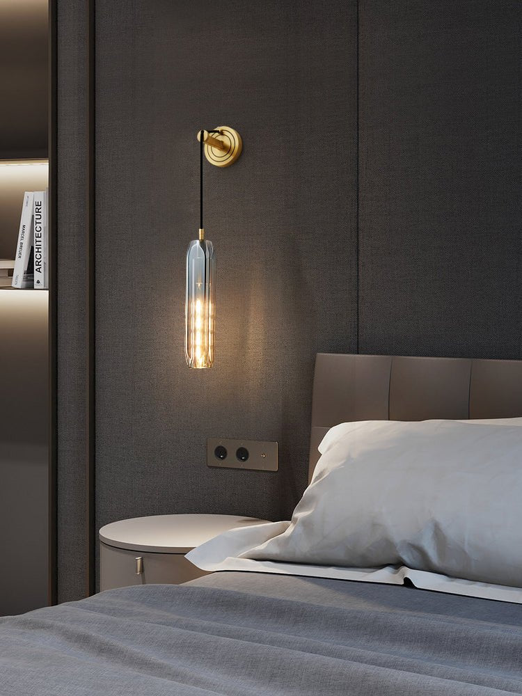 Luxury Brass Crystal Wall Light for Timeless Interior Ambiance