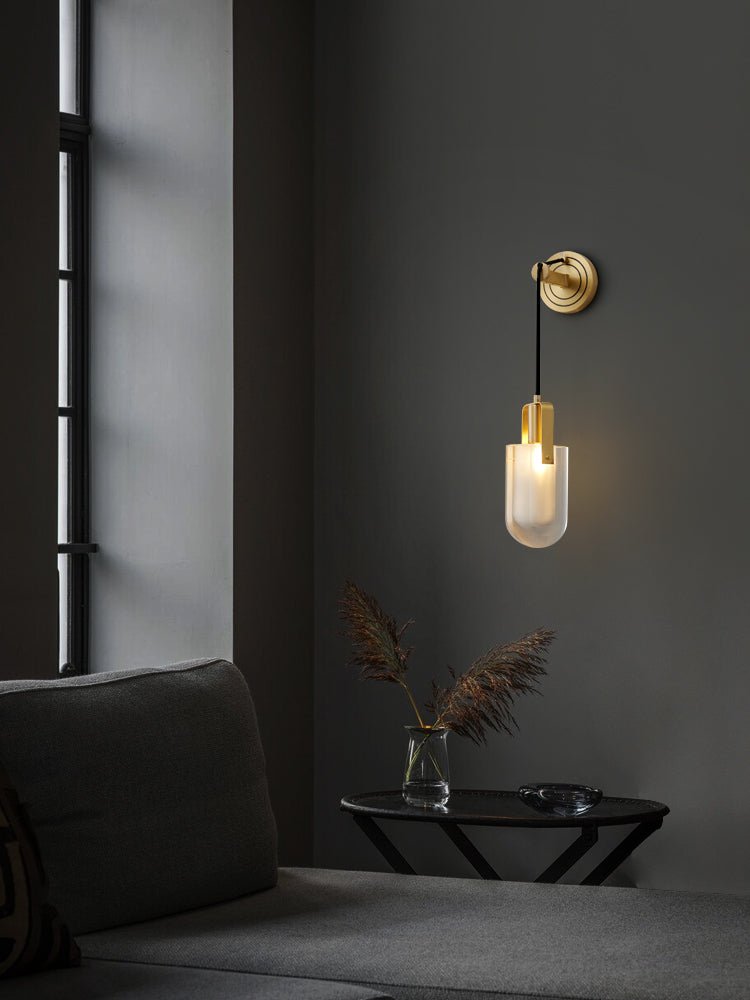 Luxury Brass Crystal Wall Light for Timeless Interior Ambiance