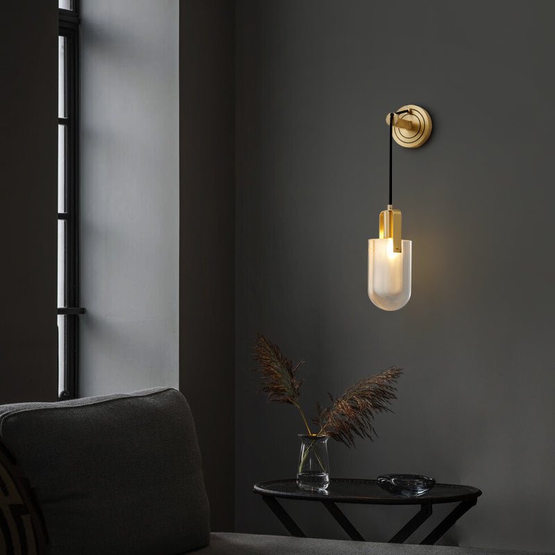 Luxury Brass Crystal Wall Light for Timeless Interior Ambiance