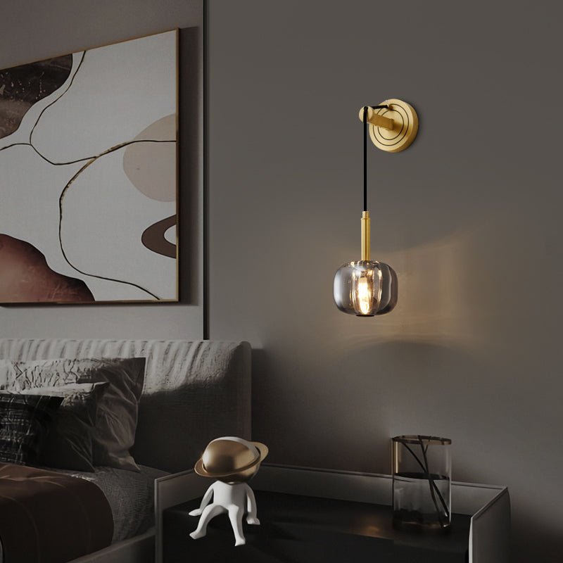Luxury Brass Crystal Wall Light for Timeless Interior Ambiance