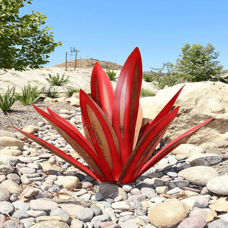 Handmade Waterproof Solar Agave Garden Lamp – Elegant Outdoor Solar Lights for Garden Illumination 8