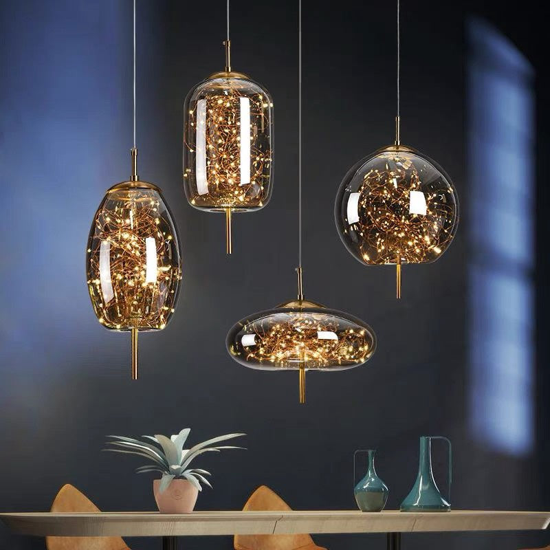Scandinavian LED Glass Pendant Light