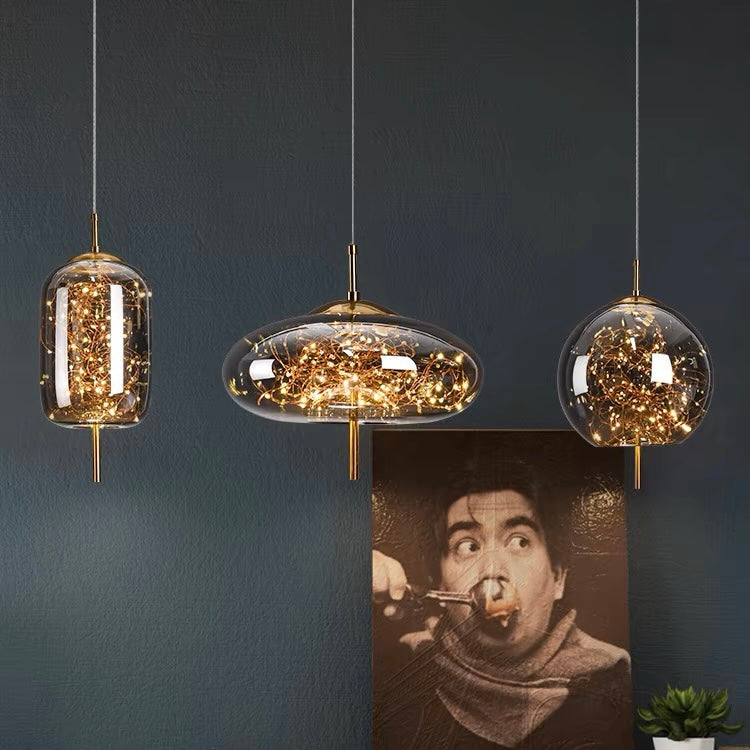 Scandinavian LED Glass Pendant Light