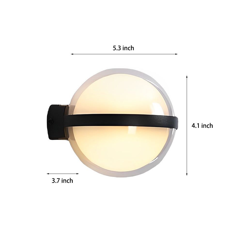Modern Round Up Down LED Outdoor Wall Light Waterproof for Yard and Corridor