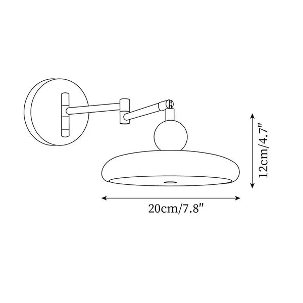 Modern Swing Arm Wall Light Adjustable LED Wall Lamp