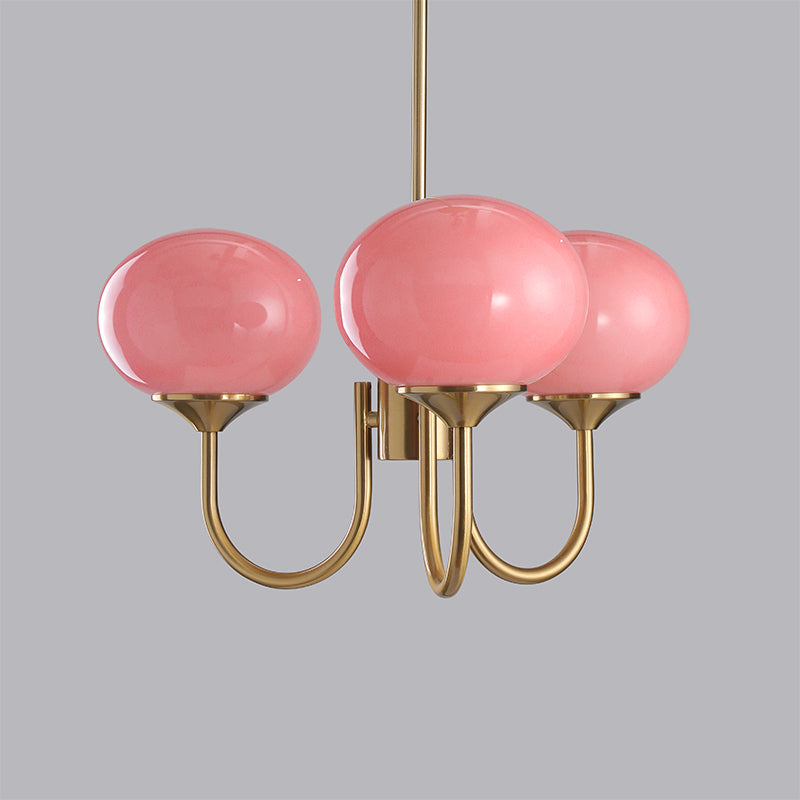 Modern Glass Globe Chandelier Ceiling Light Fixture