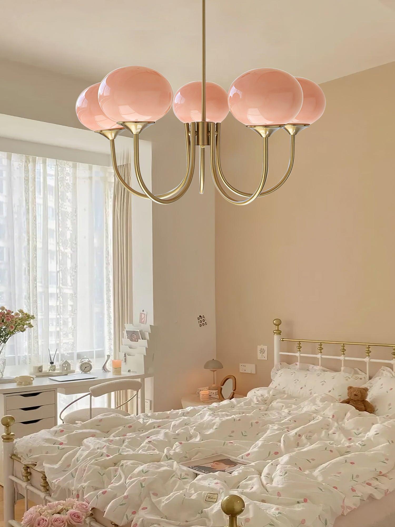 Modern Glass Globe Chandelier Ceiling Light Fixture