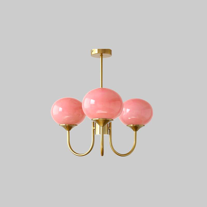 Modern Glass Globe Chandelier Ceiling Light Fixture