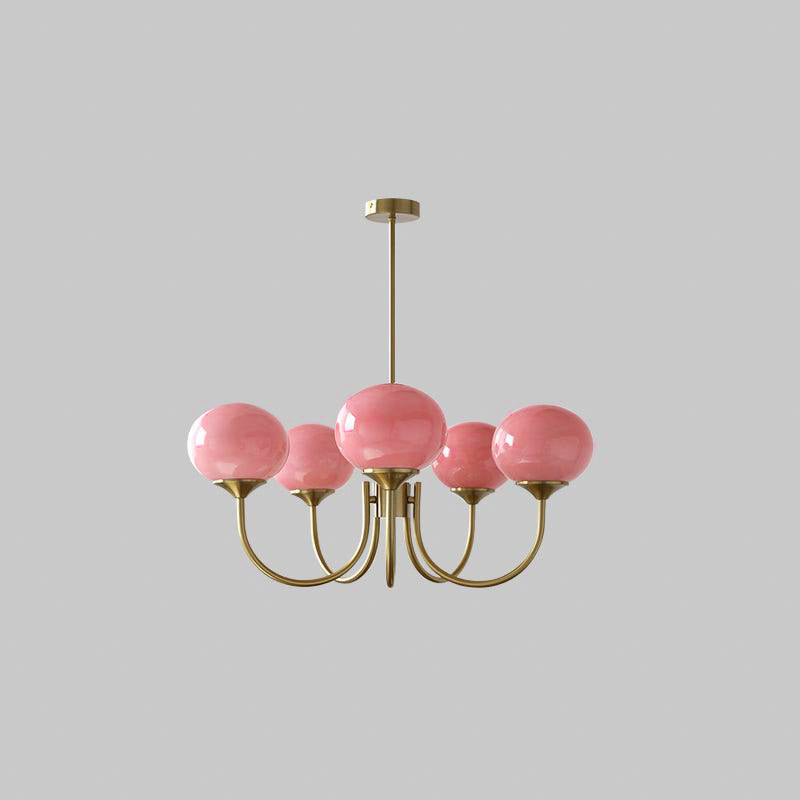 Modern Glass Globe Chandelier Ceiling Light Fixture