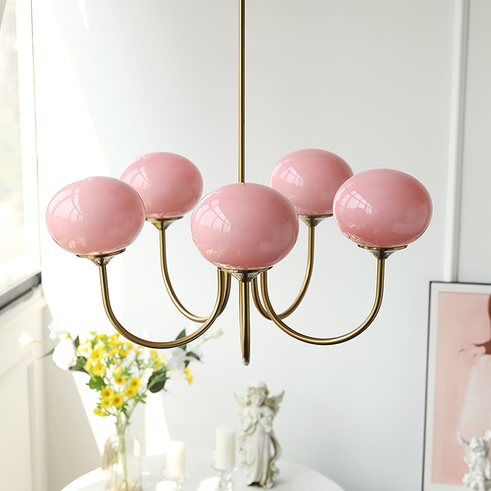 Modern Glass Globe Chandelier Ceiling Light Fixture