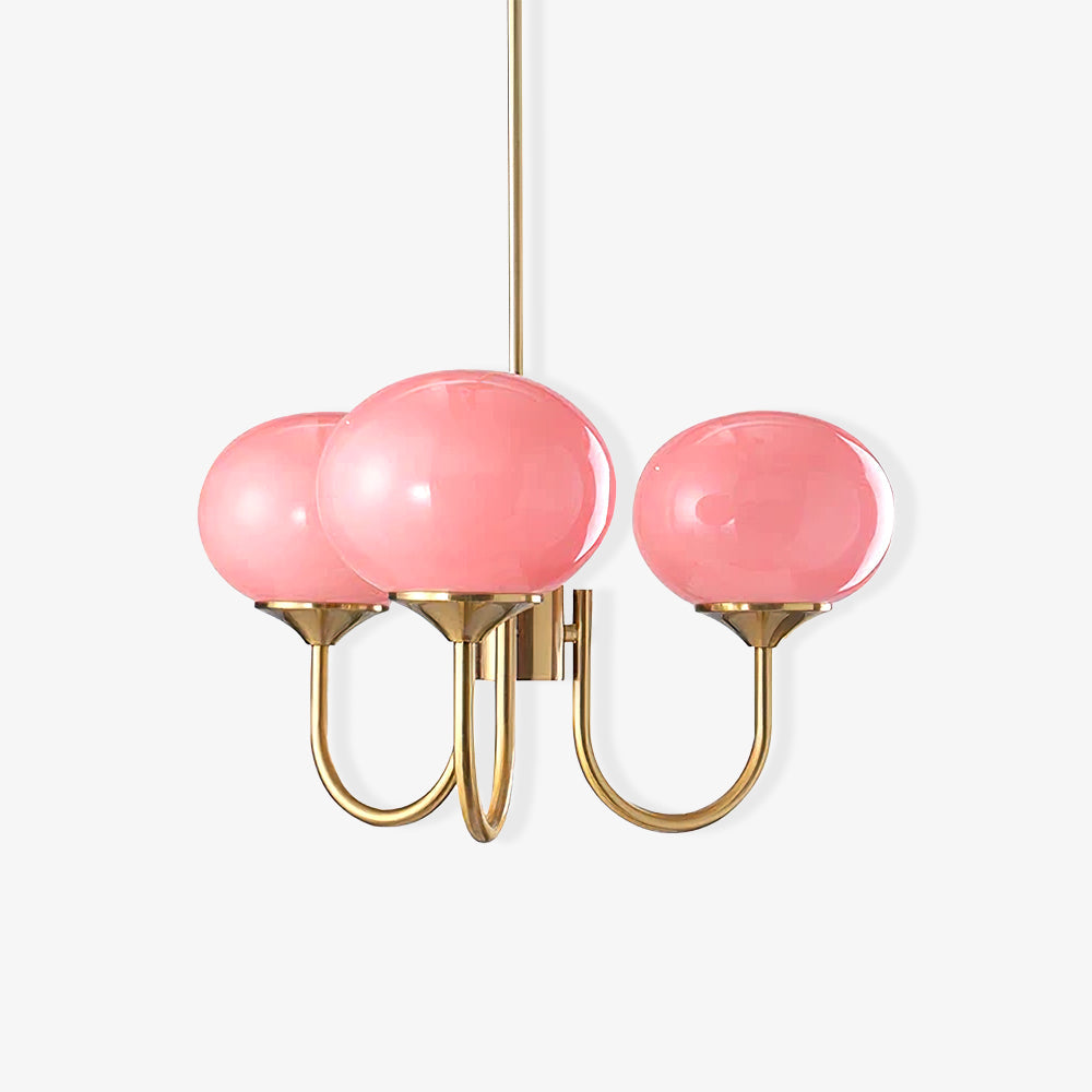 Modern Glass Globe Chandelier Ceiling Light Fixture