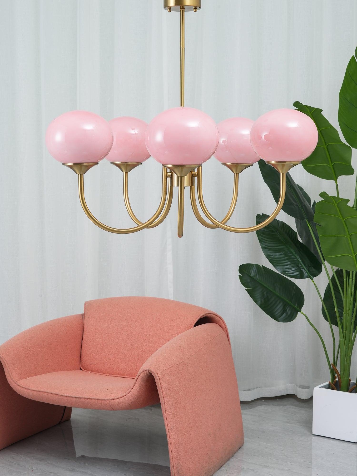 Modern Glass Globe Chandelier Ceiling Light Fixture