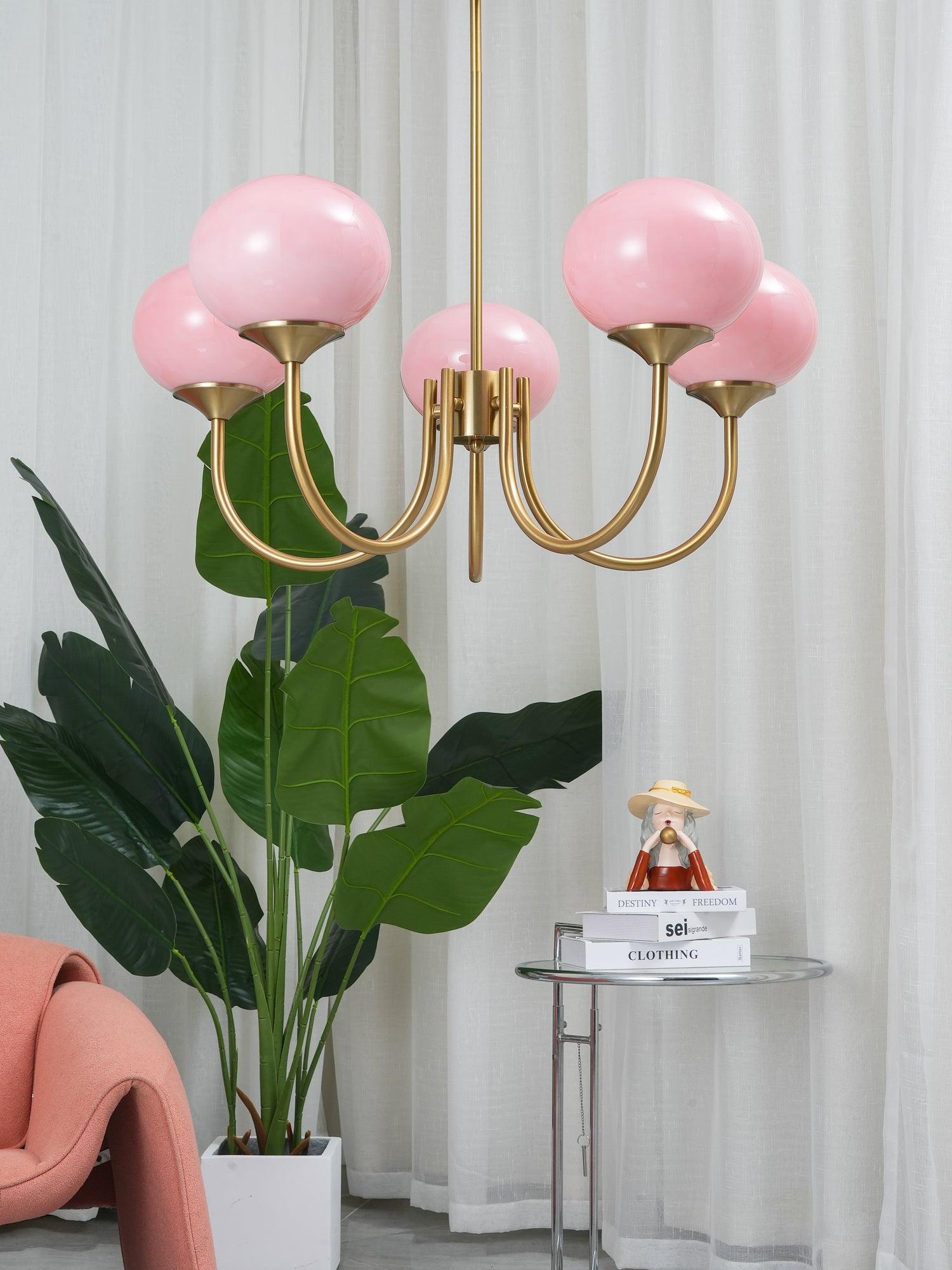 Modern Glass Globe Chandelier Ceiling Light Fixture