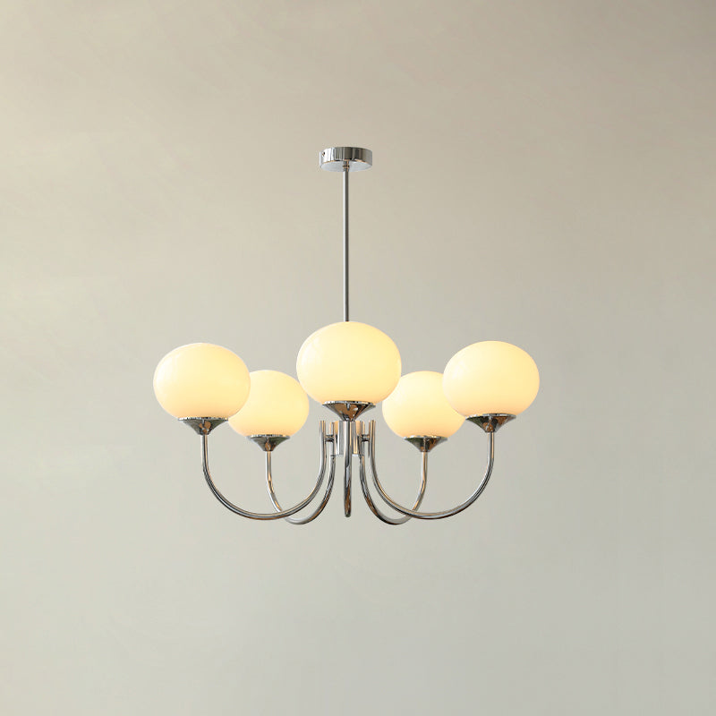 Modern Glass Globe Chandelier Ceiling Light Fixture