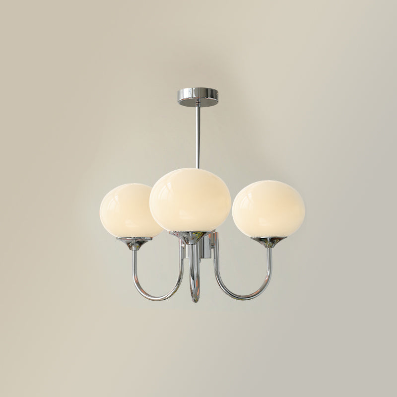 Modern Glass Globe Chandelier Ceiling Light Fixture