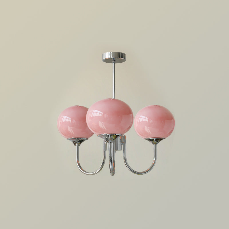 Modern Glass Globe Chandelier Ceiling Light Fixture