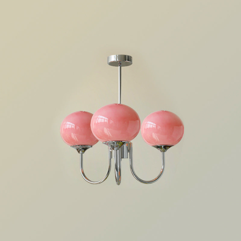 Modern Glass Globe Chandelier Ceiling Light Fixture