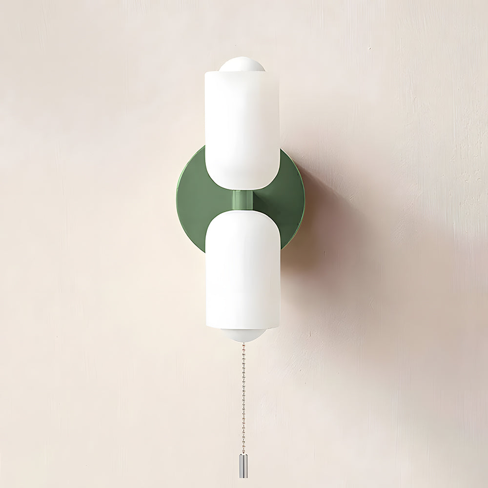 Modern Cream Double Head Wall Light – E14 LED Indoor Sconce