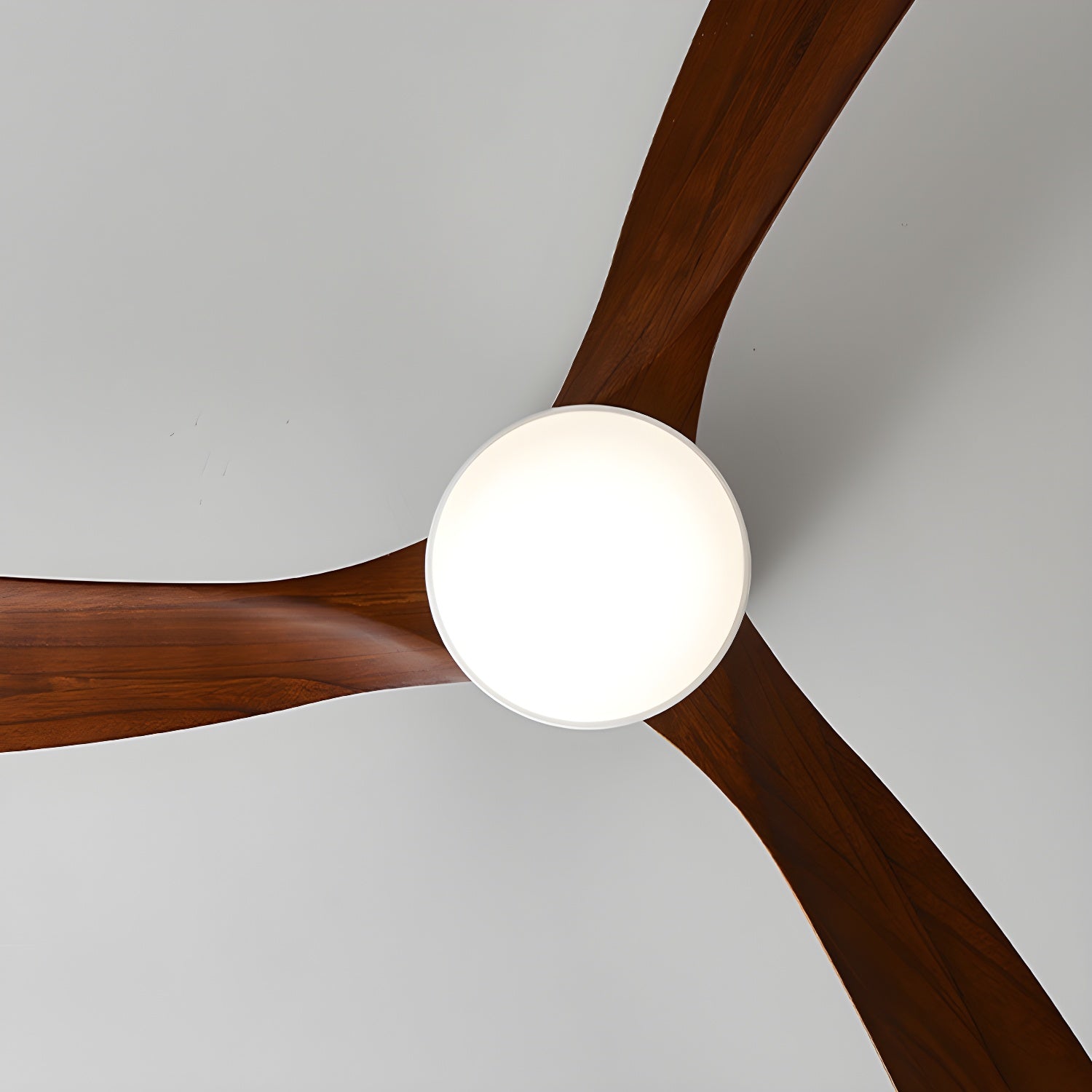 Nordic Wooden Ceiling Fan Light with Remote LED