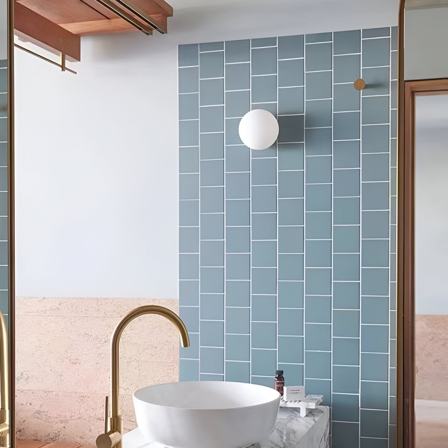 Minimalist Round Glass Wall Light Modern LED Fixture