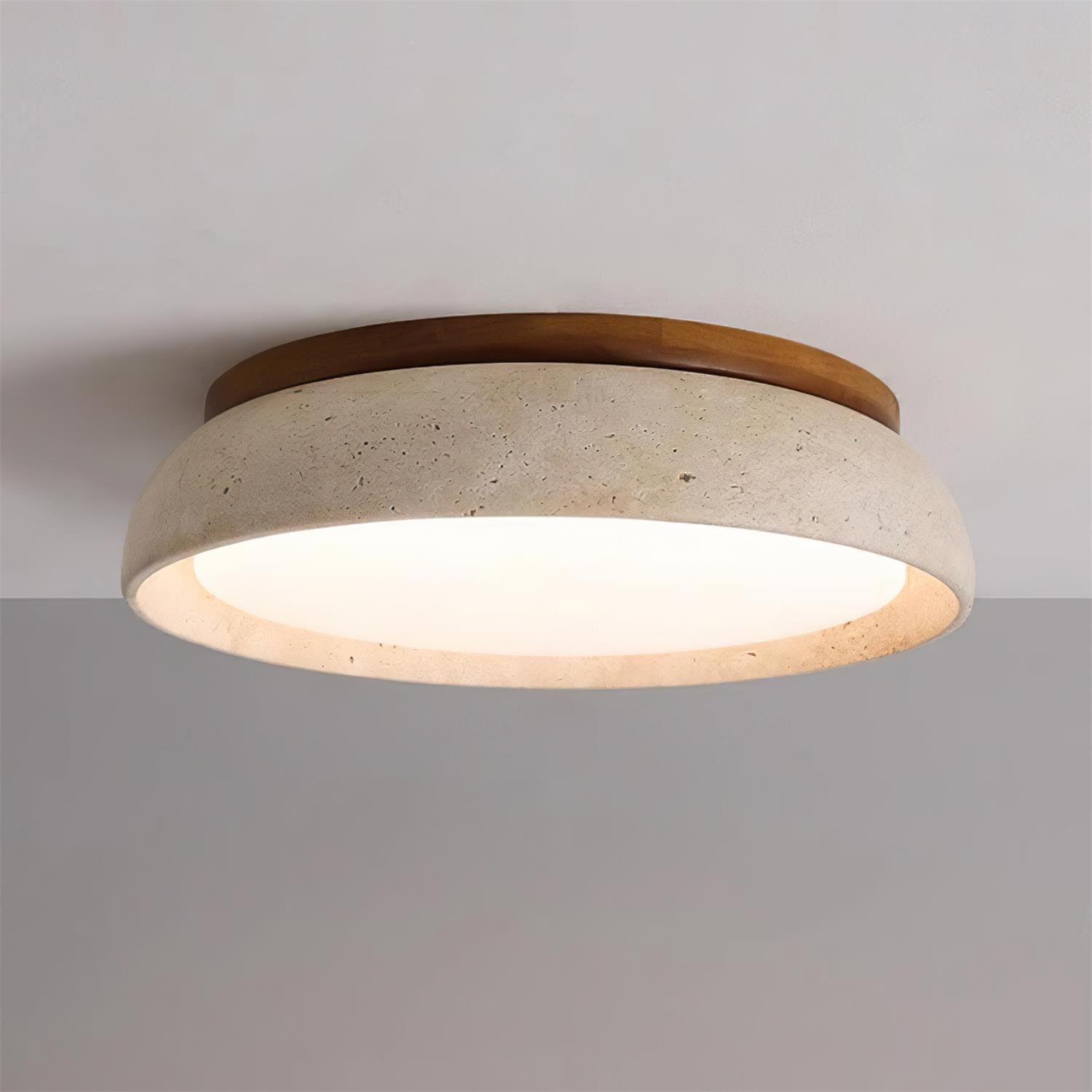 Modern Travertine LED Ceiling Light