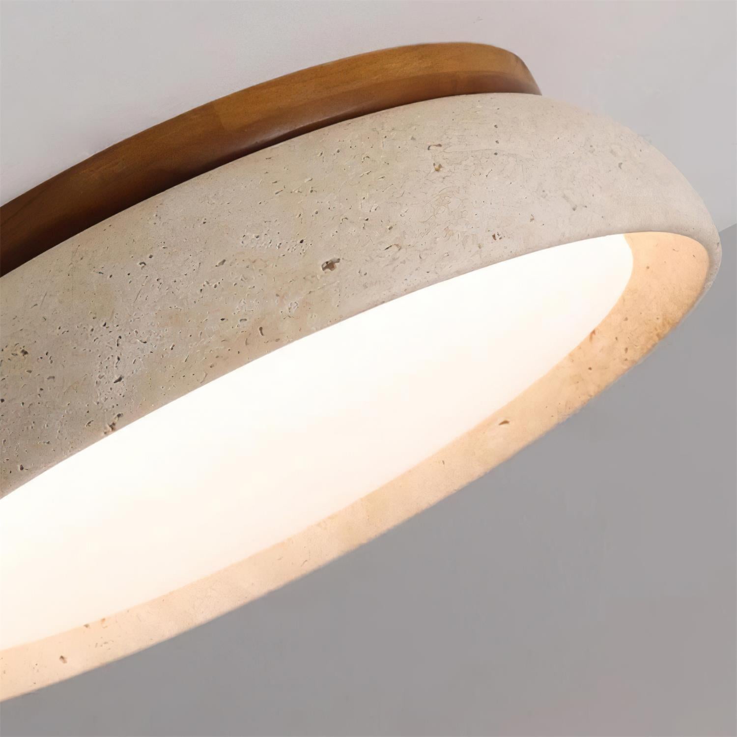 Modern Travertine LED Ceiling Light