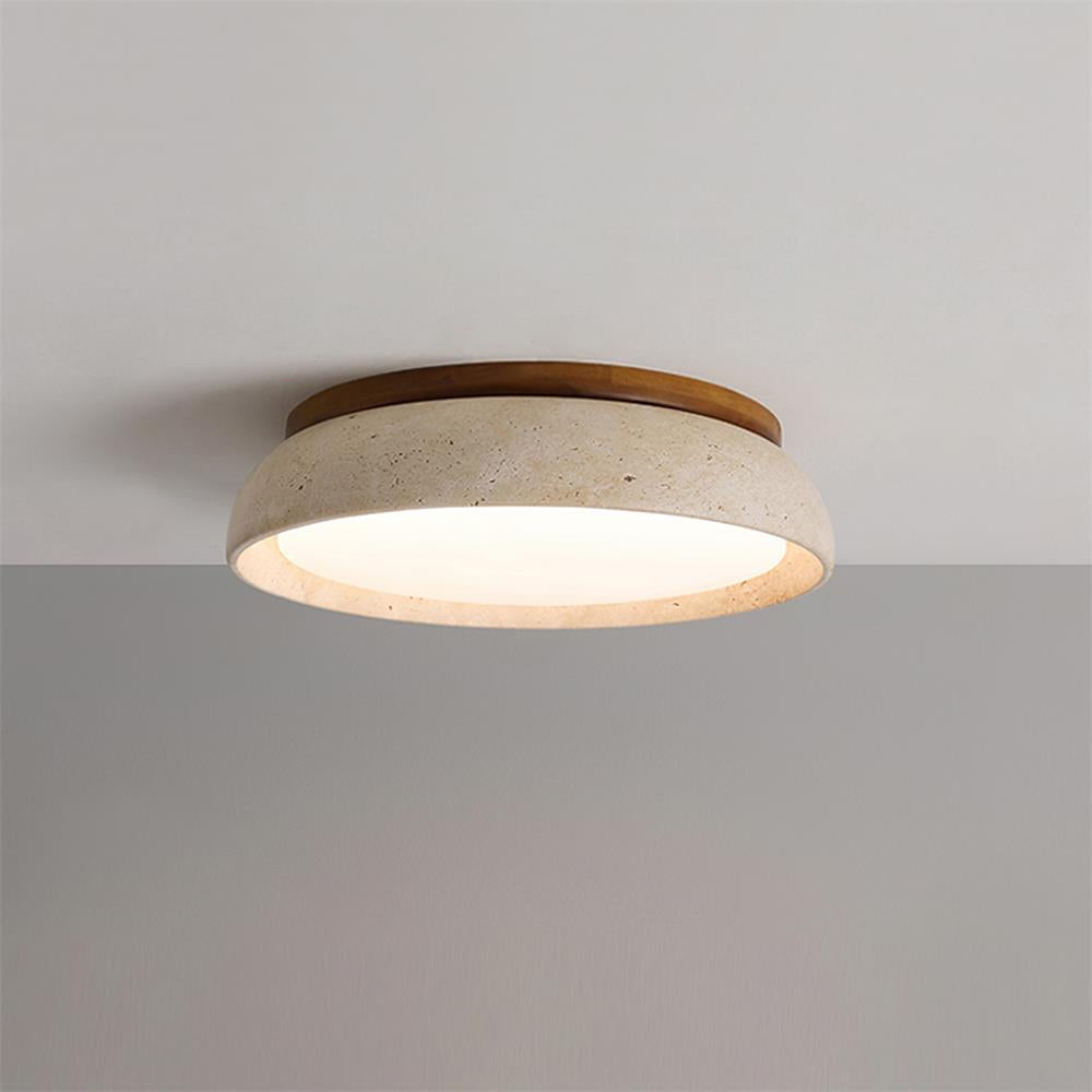 Modern Travertine LED Ceiling Light