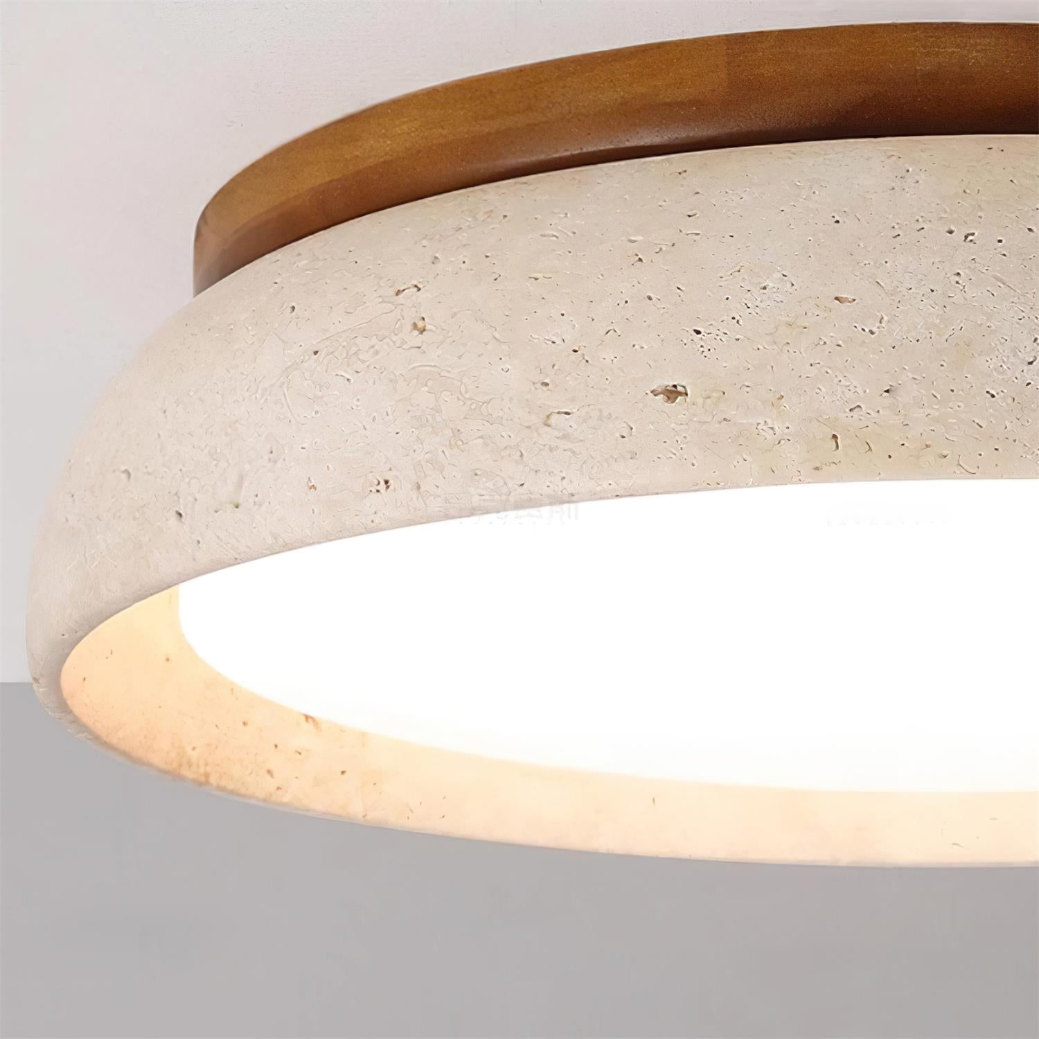 Modern Travertine LED Ceiling Light