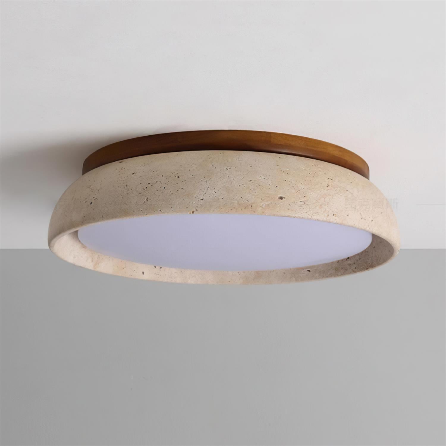 Modern Travertine LED Ceiling Light