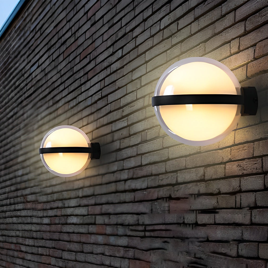 Modern Round Up Down LED Outdoor Wall Light Waterproof for Yard and Corridor