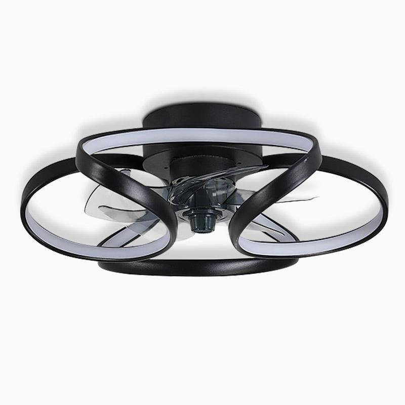 Modern Flower LED Ceiling Fan Light with Remote
