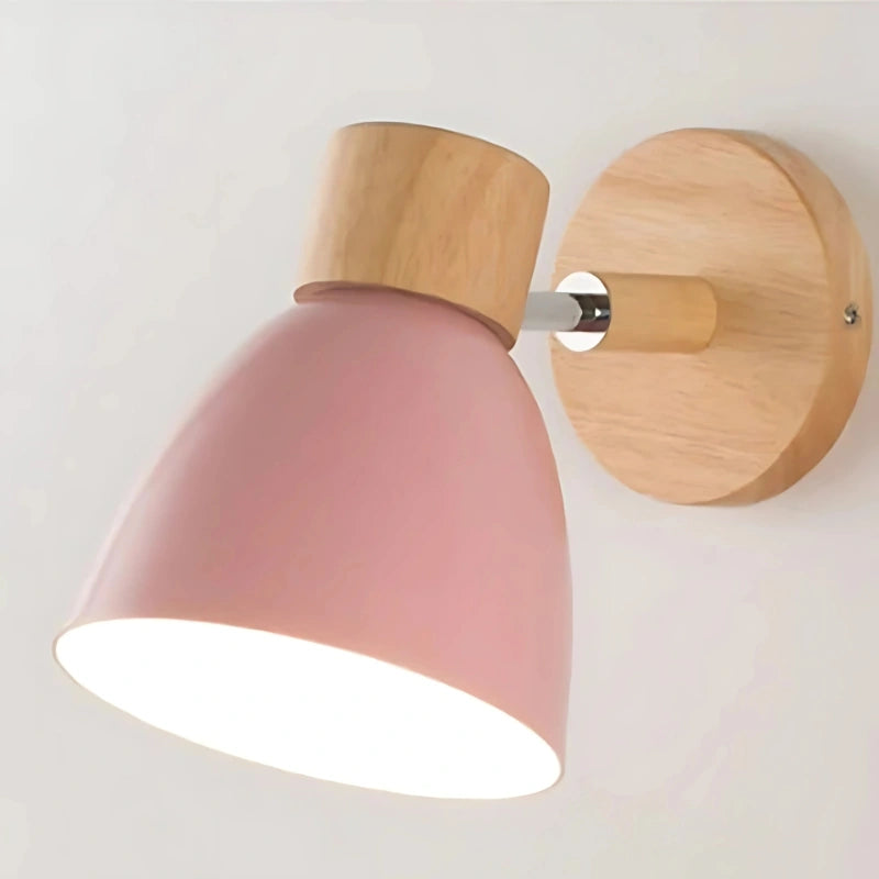 Wooden Nordic Wall Light – Modern Hanging Pull-Switch Lamp