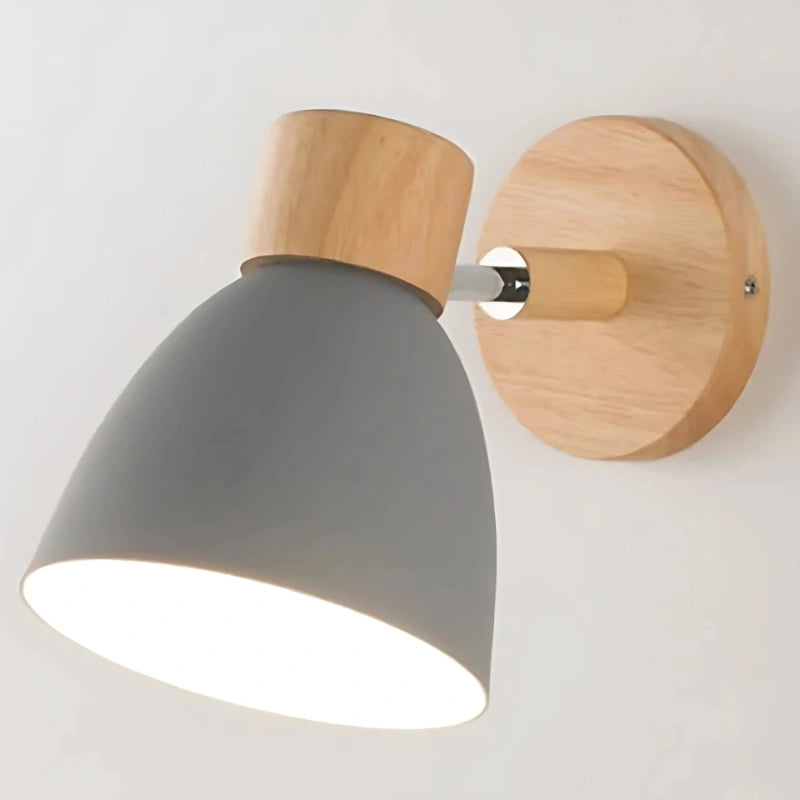 Wooden Nordic Wall Light – Modern Hanging Pull-Switch Lamp