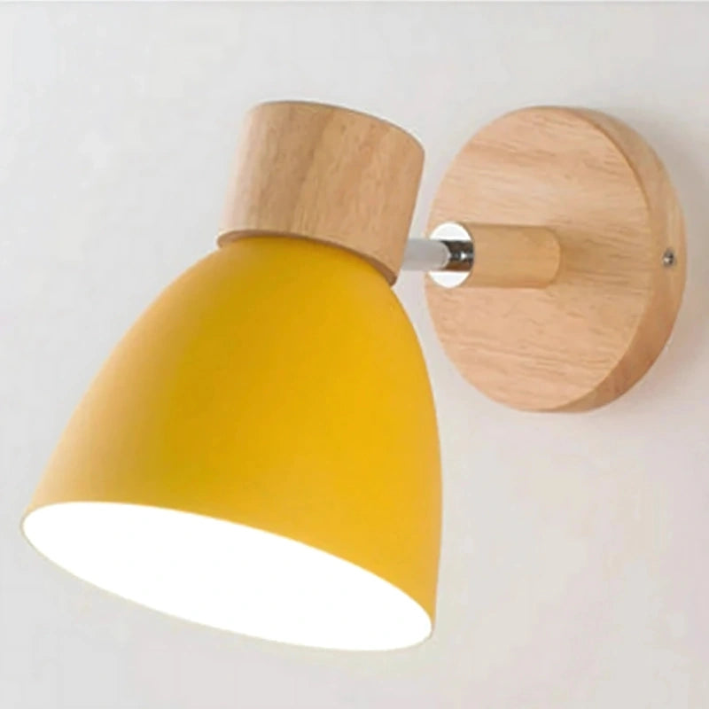 Wooden Nordic Wall Light – Modern Hanging Pull-Switch Lamp