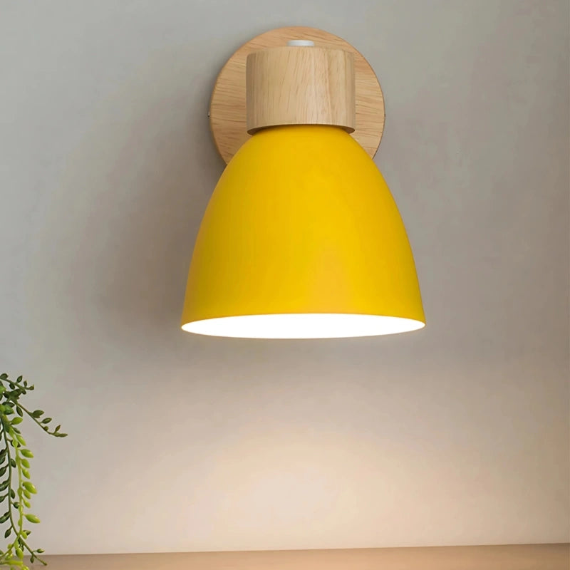 Wooden Nordic Wall Light – Modern Hanging Pull-Switch Lamp