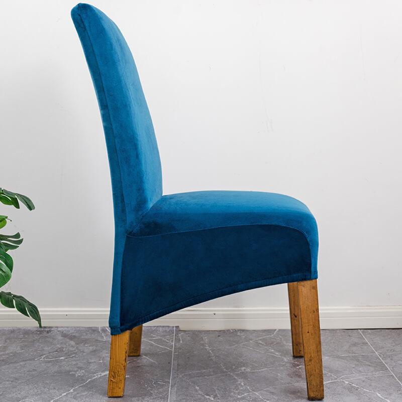 Stretch Velvet Dining Chair Covers, Soft, Elegant & Washable